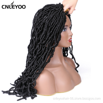 Wholesale 24 Inch New Faux Locs Crochet Hair 21 Roots Nu Locs Braiding Hair Extensions Crochet Braids